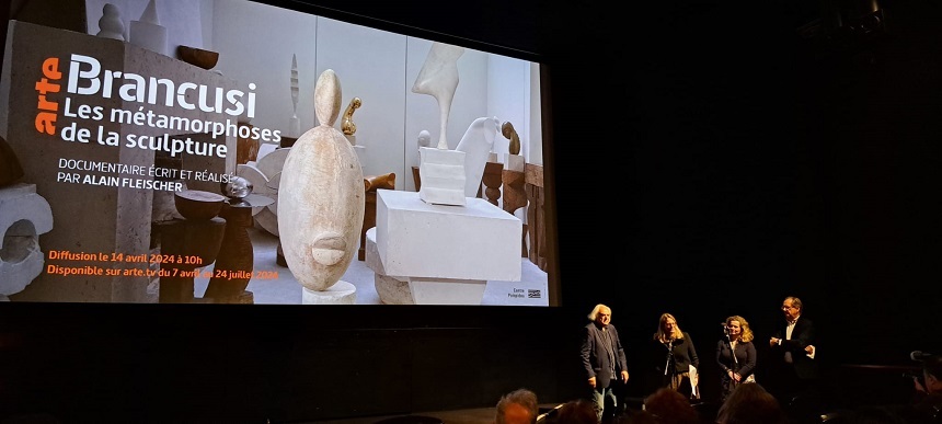 Documentarul „Brancusi, Les métamorphoses de la sculpture”, proiectat în Sala Mare a ICR