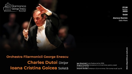 Charles Dutoit va dirija orchestra Filarmonicii "George Enescu", în 27 şi 28 februarie, la Ateneul Român