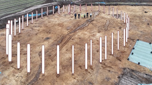 Un sit arheologic de tip Stonehenge, descoperit în Danemarca