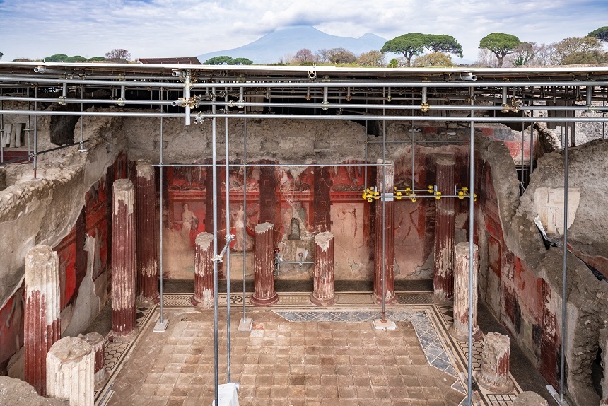 Fresce rare dezgropate în Pompei oferă o perspectivă nouă asupra ritualurilor antice - FOTO