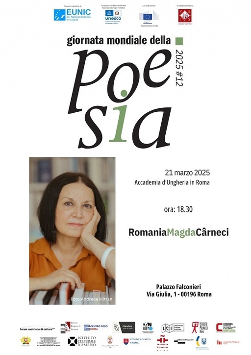 Ziua Mondială a Poeziei - Lectură din opera a 15 poeţi europeni la Roma