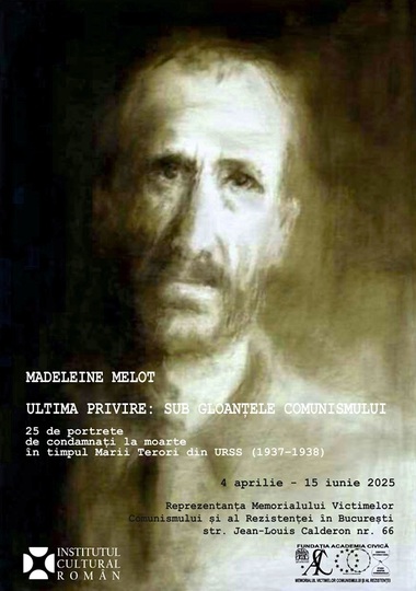 Portrete de condamnaţi la moarte în timpul Marii Terori din URSS, expuse la Memorialul Victimelor Comunismului şi al Rezistenţei