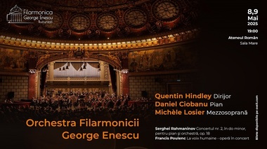 Dirijorul francez Quentin Hindley, pianistul Daniel Ciobanu şi mezzosoprana Michèle Losier, invitaţi la Ateneul Român