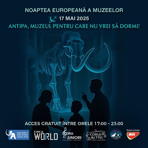 Noaptea Muzeelor 2025  la "Antipa" - Expoziţii temporare, activităţi de colectare a insectelor nocturne şi detectare a liliecilor 