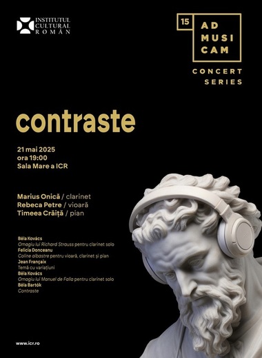 Contraste sonore şi accente grafice, de Ziua mondială a diversităţii culturale pentru dialog şi dezvoltare, la ICR