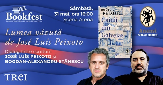 Bookfest 2025 - Scriitorul portughez José Luís Peixoto, în dialog cu scriitorul şi editorul Bogdan-Alexandru Stănescu