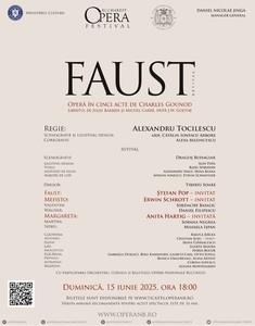 Anita Hartig, Ştefan Pop şi Erwin Schrott, în distribuţia „Faust” de Gounod, deschid Bucharest Opera Festival 2025