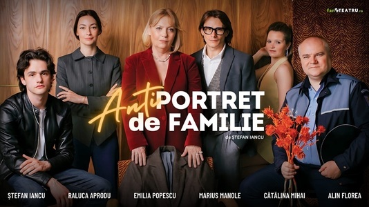 Comedia „Antiportret de familie”, în regia lui Alex Bogdan, se va juca de două ori în aceeaşi zi