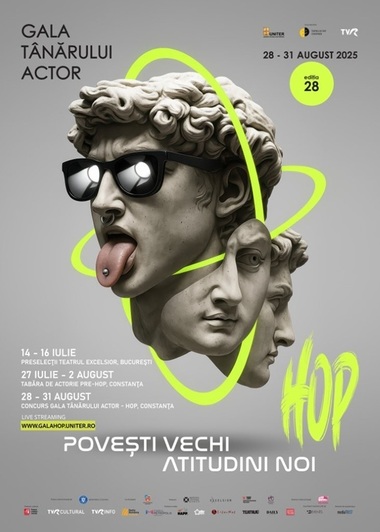 Gala Tânărului Actor - HOP va avea loc în perioada 28-31 august, la Teatrul de Stat din Constanţa.