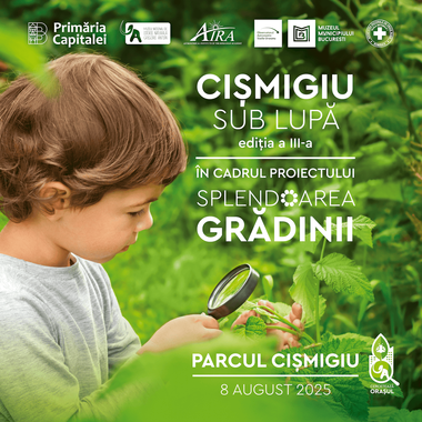 „Cişmigiu sub lupă” - Cercetătorii Muzeului „Antipa” îi vor ghida participanţii la eveniment prin lumea moluştelor, insectelor şi plantelor