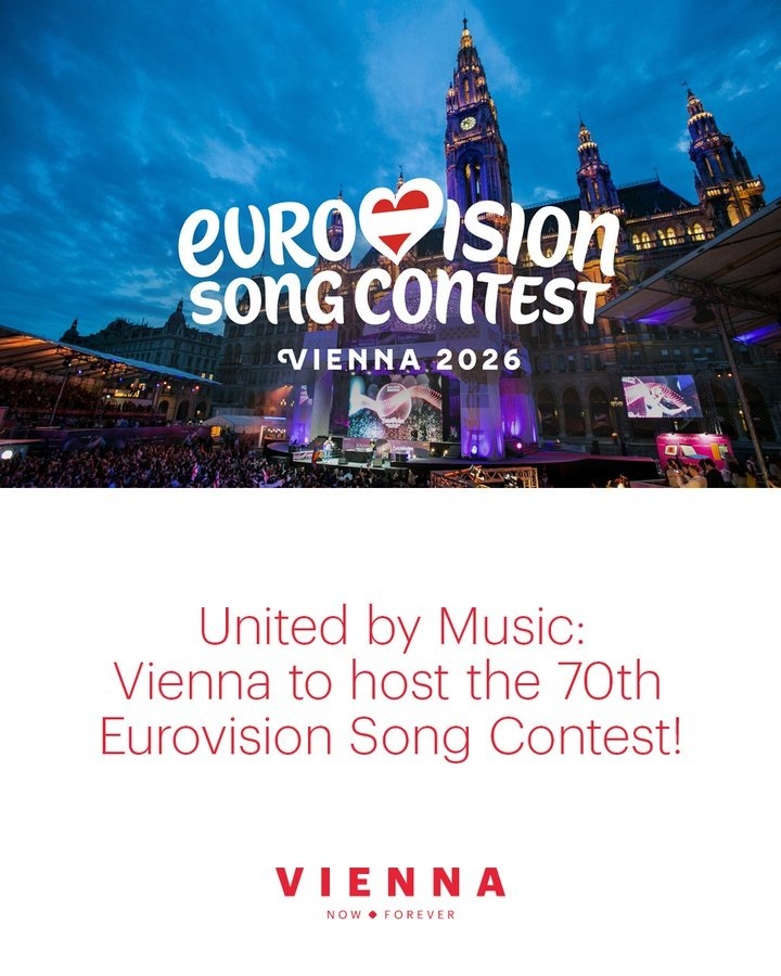 Eurovision - Viena a fost aleasă să găzduiască cea de-a 70-a ediţie a concursului în 2026