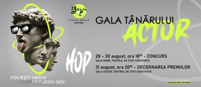 Programul Galei Tânărului Actor - HOP 2025, ediţia a 28-a, la Teatrul de Stat Constanţa