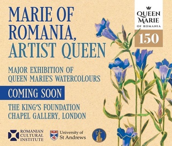 Acuarele florale ale Reginei Maria, păstrate în manuscrisele Academiei Române şi expuse acum sub formă de litografii, în premieră la Londra 