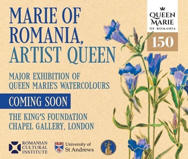 Acuarele florale ale Reginei Maria, păstrate în manuscrisele Academiei Române şi expuse acum sub formă de litografii, în premieră la Londra 