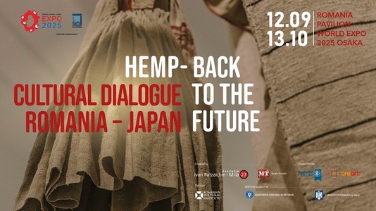 Pavilionul României de la World Expo Osaka va găzdui o expoziţie care investighează patrimoniul material şi imaterial al plantei de cânepă