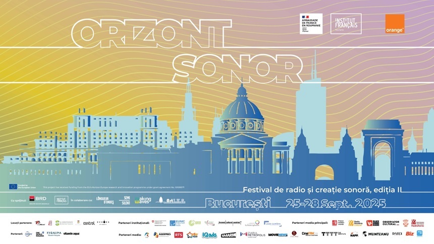 Orizont Sonor, festivalul de podcast, radio şi creaţie sonoră, revine cu o nouă ediţie, între 25-28 septembrie la Bucureşti