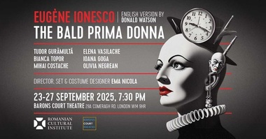 Actori româno-britanici, în „Cântăreaţa cheală” la Barons Court Theatre