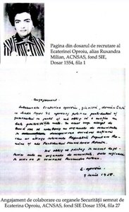 Neculai Constantin Munteanu: Criticul de film Ecaterina Oproiu, colaboratoare a Securităţii, a avut o listă de mari nume pe care le-a turnat: Henriette Yvonne Sthal, Nina Cassian, Ion Marin Sadoveanu, Radu Beligan, Horia Lovinescu, Şerban Cioculescu