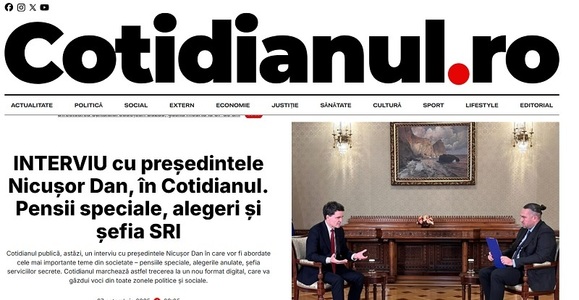 Cotidianul.ro se relansează cu o nouă interfaţă şi o nouă echipă editorială 