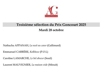 Premiul Goncourt - Au fost anunţate numele celor patru finalişti