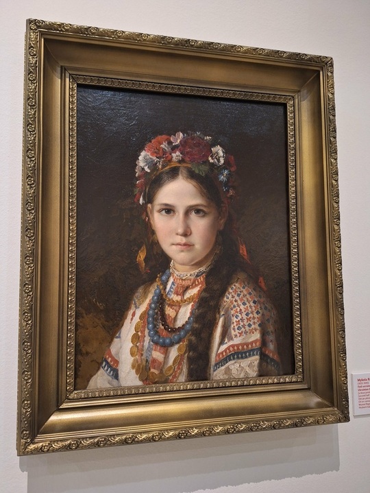 „Fata ucraineană”, de Mykola Rachkov, Muzeul Regional din Cernihiv, foto: News.ro