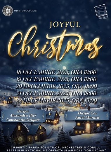 Cinci reprezentaţii consecutive dedicate sărbătorilor de iarnă la Teatrul de Operetă