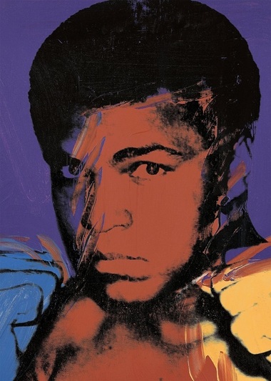Un portret al legendarului boxer Mohamed Ali, pictat de Andy Warhol, a fost vândut pentru 18 milioane de dolari