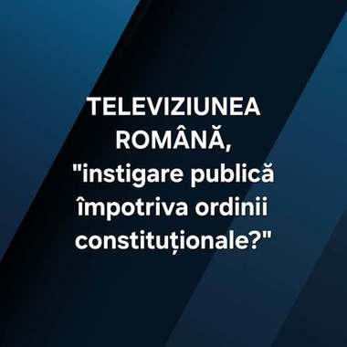 Preşedinta Curţii de Apel Bucureşti a atacat difuzarea la TVR a documentarului Recorder: "Evidentă instigarea publică împotriva ordinii constituţionale"/ Vicepreşedintele CNA: Afirmaţia, "o tentativă de intimidare a presei"