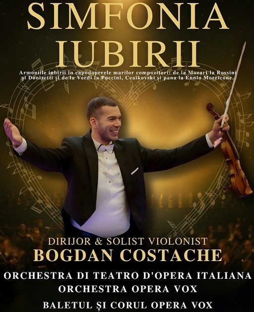 Turneul „Simfonia iubirii”, în luna martie pe scenele din ţară