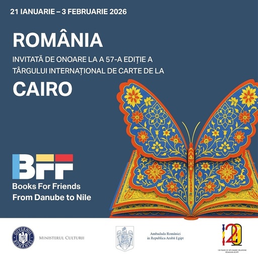 România, ţară invitată de onoare la Târgul Internaţional de Carte de la Cairo 2026