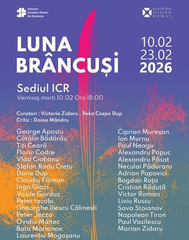Luna Brâncuşi - Lucrări de George Apostu, Peter Jecza, Ovidiu Maitec, Ingo Glass, Vasile Gorduz, Paul Neagu, într-o expoziţie itinerantă de sculptură la Institutul Cultural Român