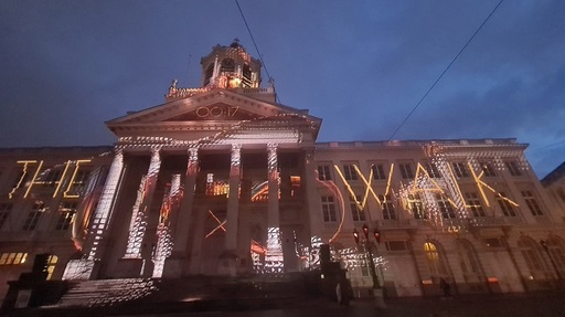 „Drumul infinit”, video mapping realizat de artişti români şi ICR, la Festivalul Luminilor din Bruxelles - VIDEO