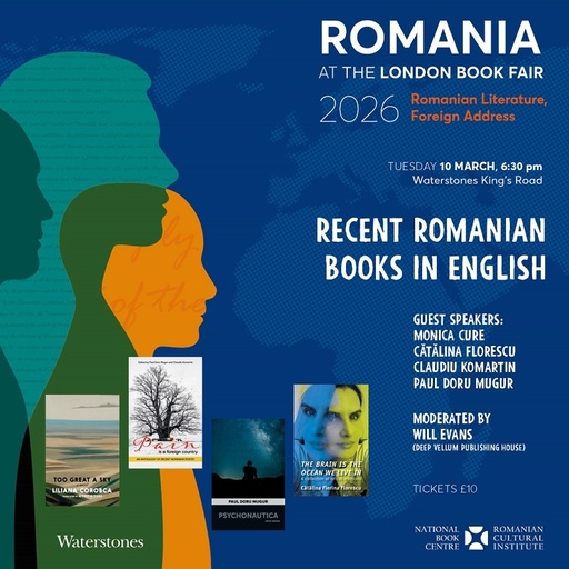 România la Târgul de Carte de la Londra 2026: Romanian Literature, Foreign Address