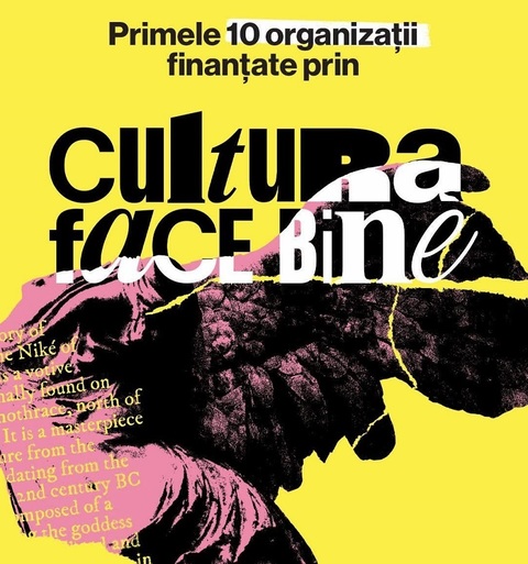 Primele 10 organizaţii culturale din România selectate pentru a primi finanţare în cadrul ediţiei pilot Cultura Face Bine