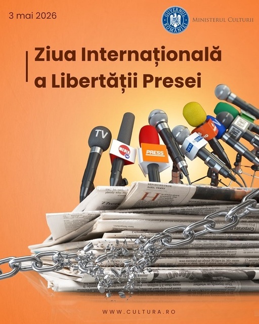 Ministerul Culturii - Libertatea presei este o condiţie pentru orice societate care funcţionează democratic