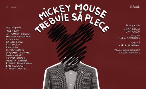 Spectacolul itinerant "Mickey Mouse trebuie să plece", un traseu performativ prin culisele unui liceu aflat în pragul imploziei, în premieră la Teatrul Excelsior
