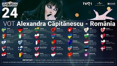 Alexandra Căpitănescu intră în Marea Finală Eurovision 2026 cu numărul 24. TVR  transmite în direct spectacolul de la Viena/ Cum poate vota publicul din România