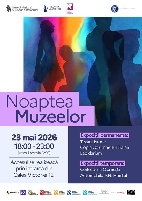 Program diurn şi nocturn, de Noaptea Muzeelor la MNIR