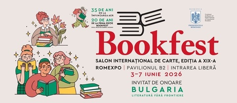 Bookfest 2026 - „Noul ghid al nesimţitului”, „Scrisori către o tânără gimnastă”, „Trilogia Păltinişului”, „Texistenţa”, între lansările ediţiei/ 14 scriitori bulgari invitaţi/ Stand Frankfurter Buchmesse