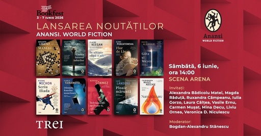 Anansi. World Fiction, la Bookfest 2026 - Peste 20 de titluri noi şi autori importanţi precum Gheorghi Gospodinov şi Elena Alexieva