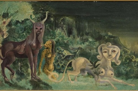 Un tablou al pictoriţei suprarealiste Leonora Carrington, redescoperit în arhivele unui psihiatru spaniol după 80 de ani