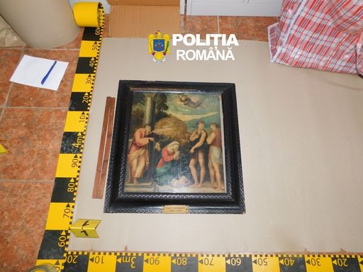 Poliţia Română anunţă că zece picturi de peste 90.000 de euro, furate din Italia, au fost recuperate în Constanţa şi predate autorităţilor italiene/ Patru români, cercetaţi pentru furt calificat şi import ilegal de bunuri culturale pe teritoriul României