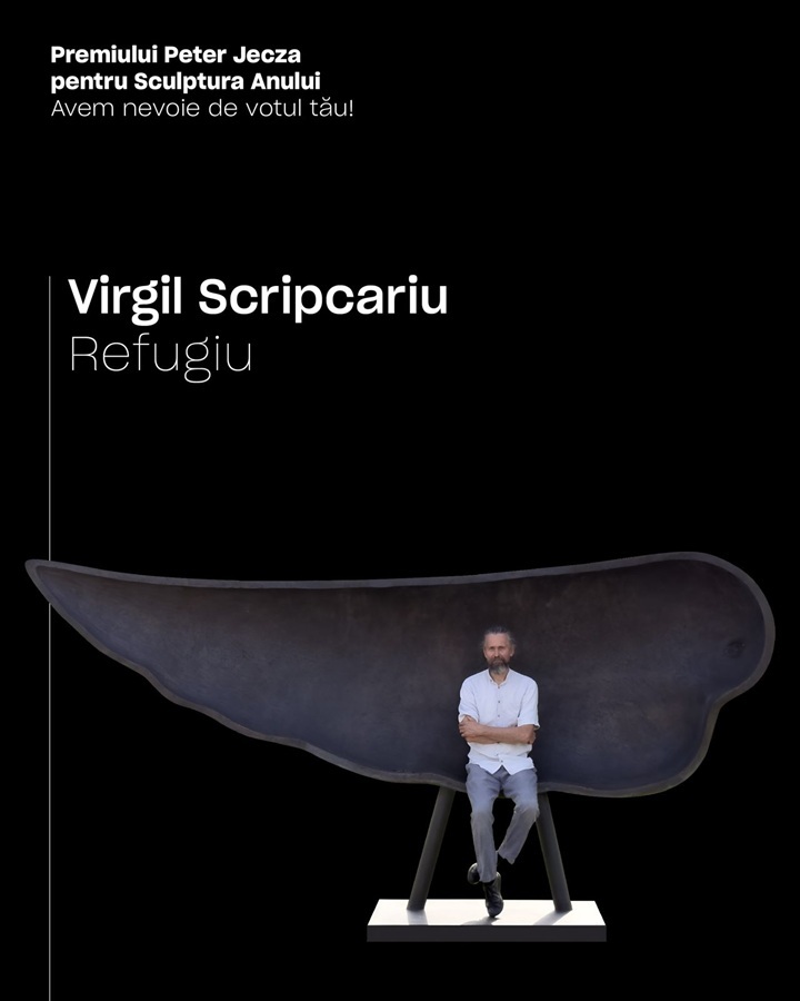 Virgil Scripcariu a câştigat cu lucrarea „Refugiu” Premiul „Peter Jecza” pentru Scultptura Anului 2026
