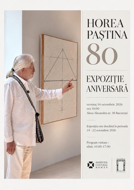 Artistul Horea Paştina, aniversat la 80 de ani printr-o expoziţie la Institutul Cultural Român