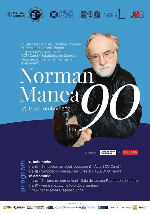 „Norman Manea 90” - Personalităţi ale culturii internaţionale reunite la Bucureşti pentru un moment omagial