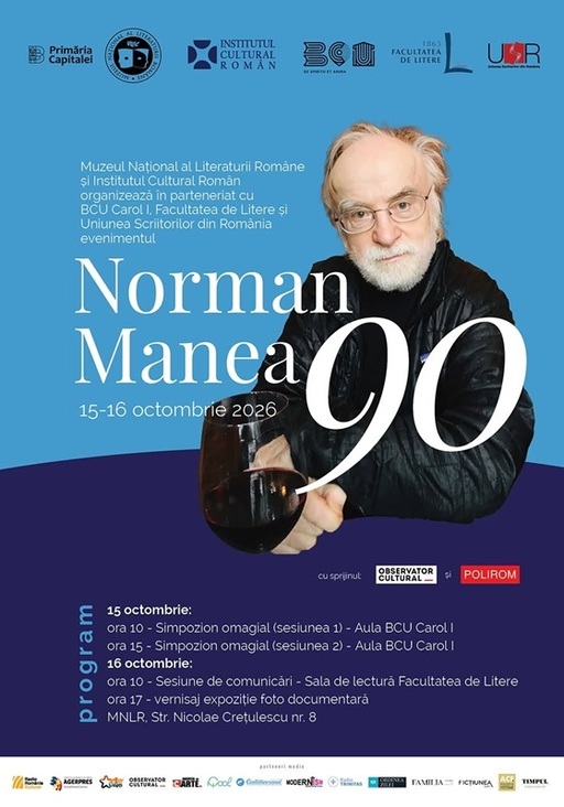 „Norman Manea 90” - Personalităţi ale culturii internaţionale reunite la Bucureşti pentru un moment omagial