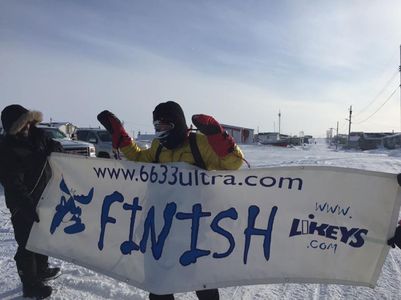 Tiberiu Uşeriu a câştigat ultramaratonul de 566 de kilometri de la Cercul Polar. FOTO
