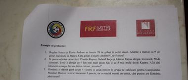 Florin Andone şi Bogdan Stancu marchează jumătăţi de goluri, potrivit unui manual de matematică al FRF 