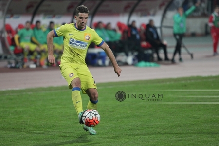 Steaua Bucureşti a învins Pandurii Târgu Jiu, scor 1-0, şi a urcat pe primul loc în clasamentul play-off-ului Ligii I