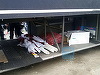 Jandarmii au confiscat materiale pirotehnice de la suporterii echipei CFR Cluj, la un control inopinat pe autostrada A1. FOTO